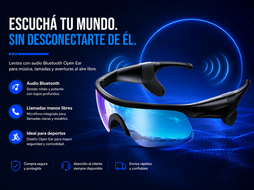 Lentes de Sol con Audio Bluetooth Open Ear