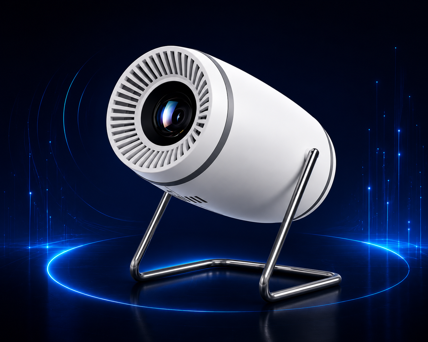 Mini Proyector Portátil Smart WiFi & Bluetooth 4K 130'', HDMI/USB/smartphone/PC